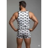 Giyim Erkek Desenli Tank Top Boxer Takım