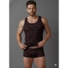 Giyim Erkek Desenli Tank Top Boxer Takımı
