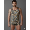 Giyim Erkek Desenli Tank Top Boxer Takımı