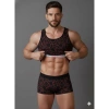 Giyim Erkek Desenli Tank Top Boxer Takımı