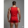 Giyim Erkek Kırmızı Tank Top Boxer Takımı