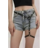 Giyim Fantazi Deri Tek Bacak Harness - Brf973