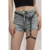 Giyim Fantazi Deri Tek Bacak Harness - Brf973