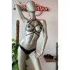 Giyim Fantezi Deri Giyim Siyah Harness - Brf330