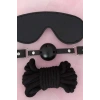 Giyim Gözlük Ağız Topu İp Üçlü Deri Harness Set