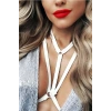 Giyim İç Giyim Seksi Aksesuar Beyaz Harness - Brf93