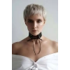 Giyim İpli Bağlamalı Deri Choker Tasma - Brf900