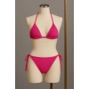 Giyim Kadın Fuşya Yandan Bağlamalı Bikini Mayo Takımı