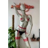 Giyim Kadın İç Giyim Kırmızı Deri Jartiyer - Brf358