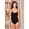 Giyim Kadın Kancalı Çıtçıtlı Body İp Askı Siyah 2082b