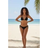 Giyim Kadın Siyah Pedli Bel Ve Boyundan Bağlamalı Dantelli Şık Bikini Takımı