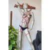 Giyim Kırmızı Deri Vücut Harness