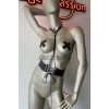Giyim Klipsli Deri Korse Harness - Deri Korse Elbise - Brf594