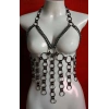 Giyim Lastik Seksi Büstiyer - Göğüs Açık Bırakan Büstiyer Lastik Harness - Brf567