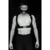 Giyim Seksi Deri Göğüs Ve Maske Harness - Brfm112