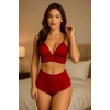 Giyim  Yüksek Bel Şortlu Bralet Takım