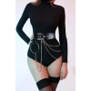 Giyim Zincirli Fantezi Deri Harness - Brf731