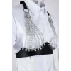 Giyim Zincirli Göğüs Seksi Harness - Brf964