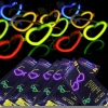 Glow Kalpli Fosforlu Gözlük 6’lı Renkli Set – Neon Parti