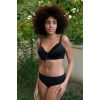 Kadın İçi Boş Fiyonklu Kaplı Siyah Alt Üst Bikini Takım