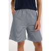Kadın Lacivert Kurdele Detaylı Çizgili Şortlu Pijama Takımı