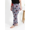 Kadın Pamuklu Büyük Beden Alt Pijama Somon