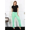 Kadın Pamuklu Tek Alt Pijama Fıstık Yeşili