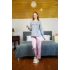 Kadın Penye Uzun Kol Pijama Takım