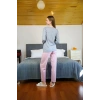 Kadın Penye Uzun Kol Pijama Takım