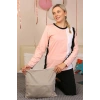 Kadın Uzun Kol Penye Pijama Takım Somon