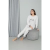Polar Kadın Pijama Takımı Ekru