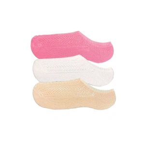 Giyim 3 Adet Kadın Sneaker Dantelli File Pamuklu Yumuşak Çorap