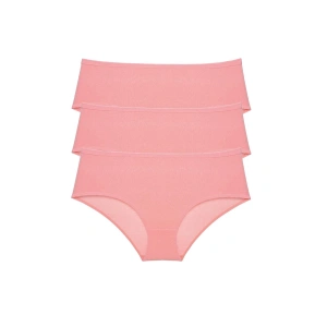 Giyim 3 Adet Kadın Yüksek Bel Bato Külot Pudra