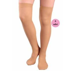 Giyim 6 Adet Mus Kaçmaz Lastikli Çorap 70 Denye 38 Bronz