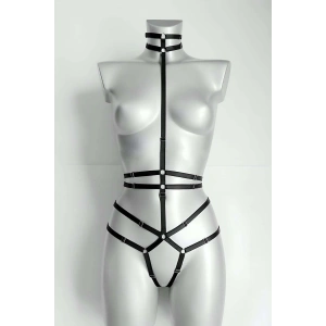 Giyim Ağ Kısmı Açık Seksi Jartiyer Harness - Brf370