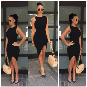 Giyim  B101209 Asimetrik Kesim Elbise