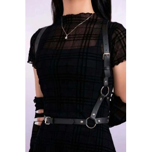 Giyim Elbise Üstü Şık Deri Aksesuar - Brf938