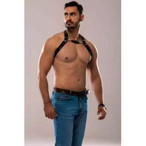 Giyim Erkek Deri Göğüs Harness - Brfm139