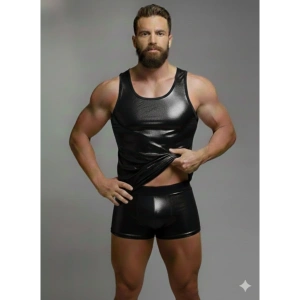 Giyim Erkek Lame Tank Top Boxer Takımı