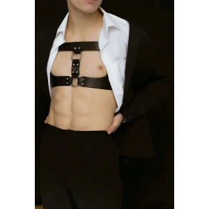 Giyim Erkek  Techno Party Aksesuar, Deri Göğüs Harness - Brfm116