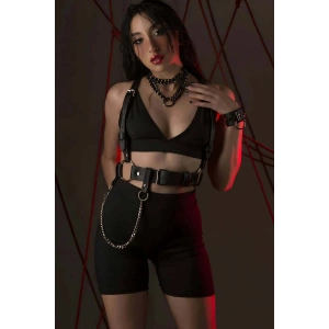 Giyim Fantazi Deri Omuzdan Askılı Harness - Brf1266