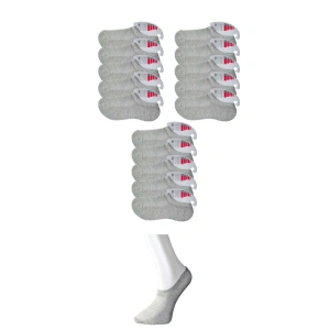 Giyim Gri Kadın Görünmez Çorap 15 Çift