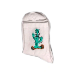 Giyim Kolej Kız Kaktüs Desenli Çorap