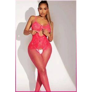 Giyim Pembe Fantezi Kadın Seksi  Vücut Çorabı