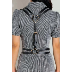 Giyim Seksi Omuzdan Askılı Deri Bel Kemeri, Giysi Aksesuar - Brf1180