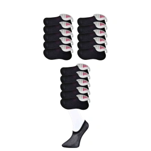 Giyim Siyah Kadın Görünmez Çorap 15 Çift