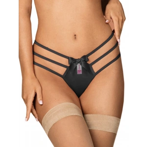 Giyim  Yanları Lastikli Siyah Kadın Fantezi G String