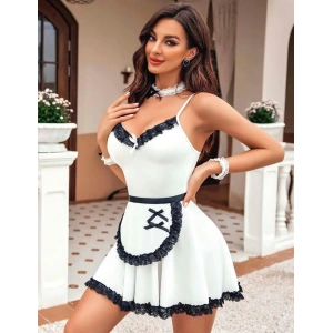 Kadın Fantezi Kostüm Takım Beyaz