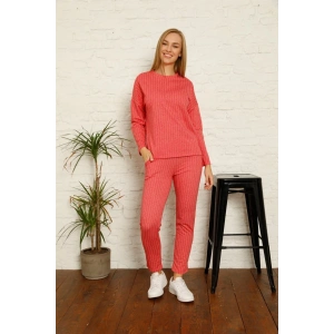 Kadın Pamuk Eşofman Takım Kırmızı