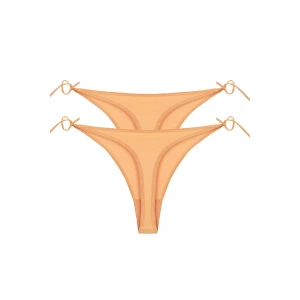 Kadın Turuncu Yandan Bağlamalı 2li Tanga Slip